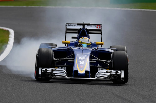 Pasada de frenada de Marcus Ericsson en Suzuka