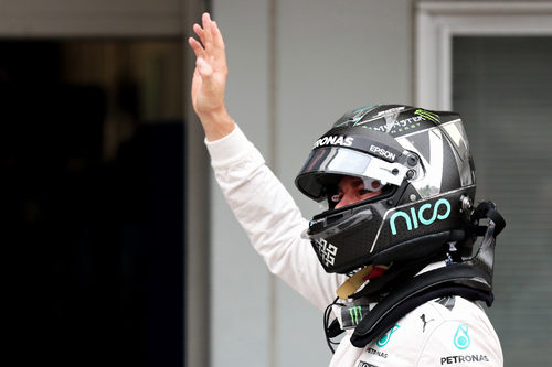 Saludo de Nico Rosberg en Suzuka