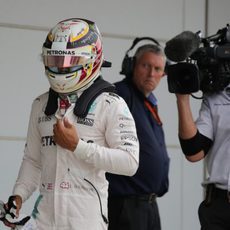 Lewis Hamilton se quedó a 13 milésimas de la pole