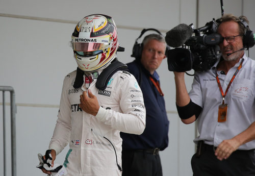 Lewis Hamilton se quedó a 13 milésimas de la pole