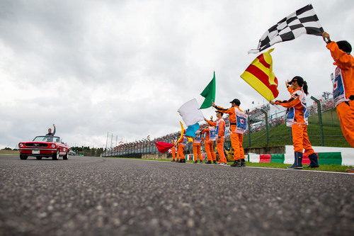 'Drivers' parade' en marcha en Suzuka