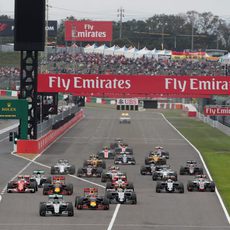 Salida del GP de Japón 2016