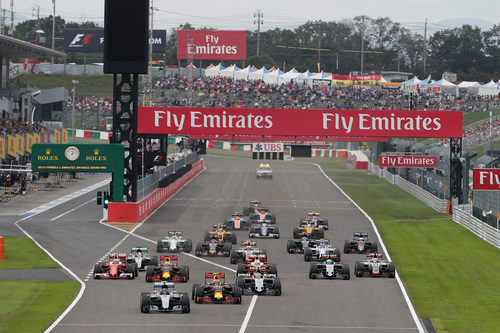 Salida del GP de Japón 2016