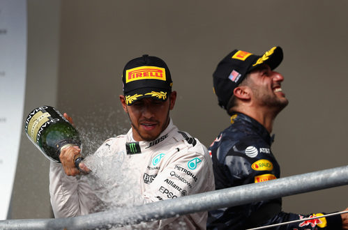 Nuevo podio para Lewis Hamilton y Daniel Ricciardo