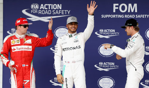 Hamilton, Rosberg y Räikkönen vuelan en Brasil