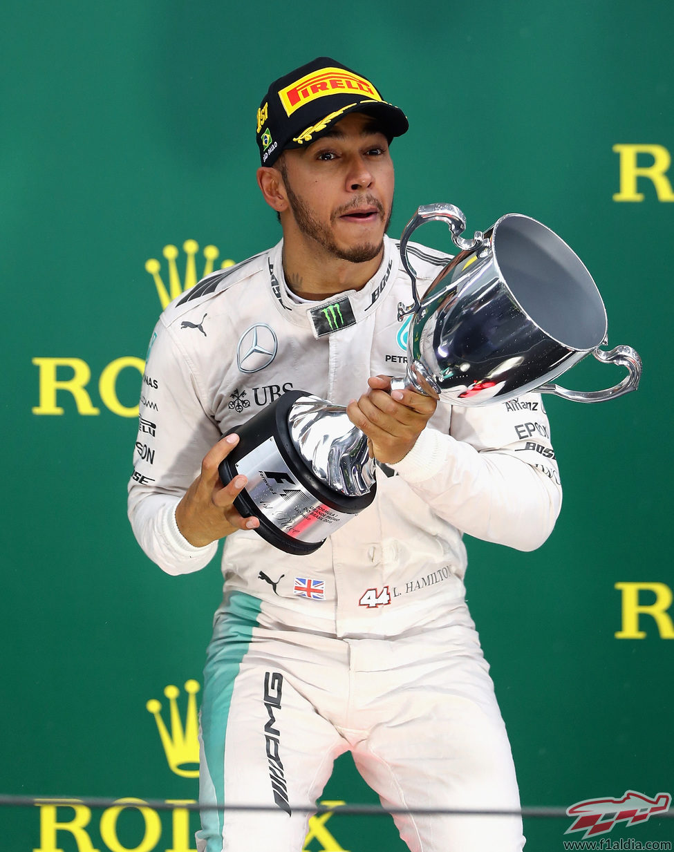 Primera victoria de Lewis Hamilton en Brasil