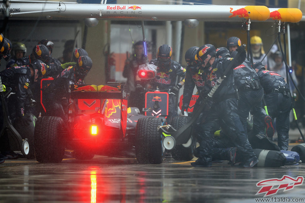 Parada en boxes para Daniel Ricciardo