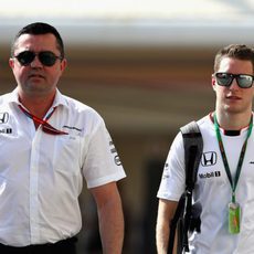 Eric Boullier y Stoffel Vandoorne llegan a Abu Dabi