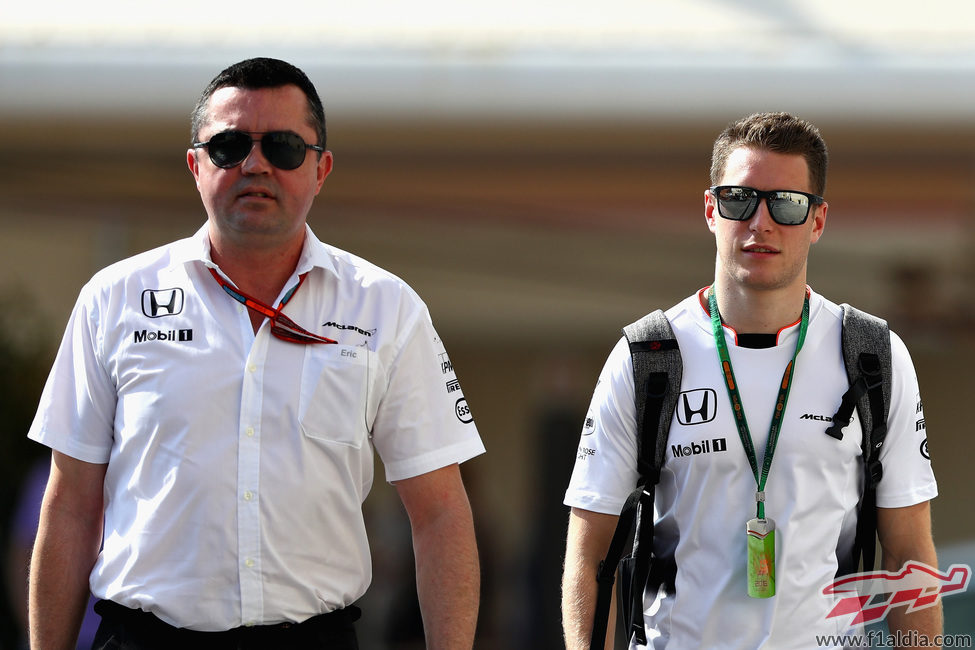 Eric Boullier y Stoffel Vandoorne llegan a Abu Dabi