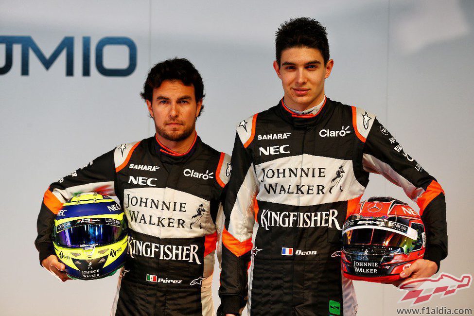 Sergio Pérez y Esteban Ocon