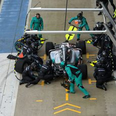 Pit-stop para el Mercedes W08