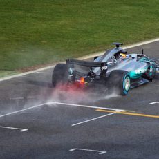 El W08 bajo la lluvia