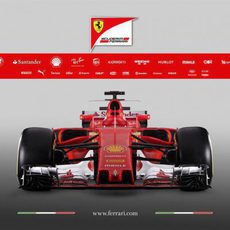 La delantera del Ferrari SF70H