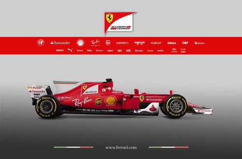 Lateral derecho del Ferrari SF70H