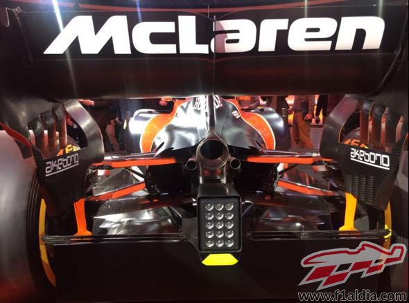 Parte trasera del MCL32