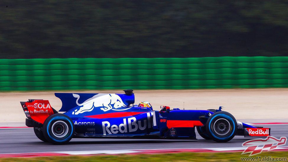 Lateral derecho del STR12 en el circuito de Misano