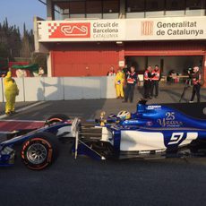 El C36 en el pit-lane