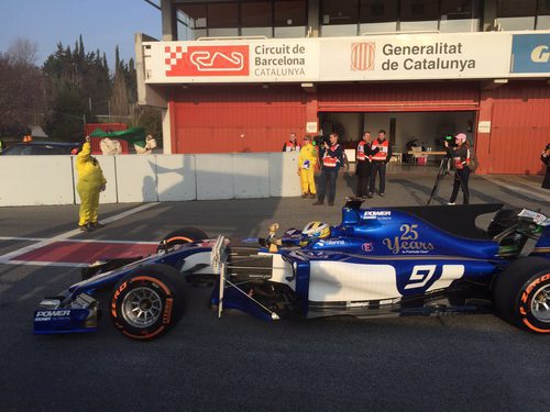 El C36 en el pit-lane