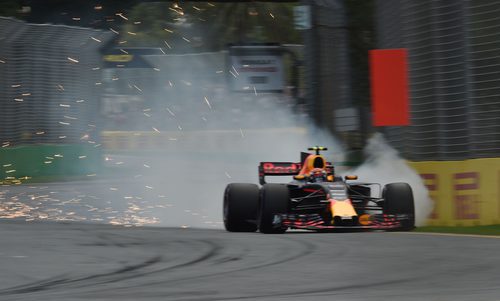 Pasada de frenada de Max Verstappen en los libres