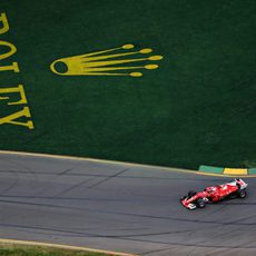 Sebastian Vettel desde arriba