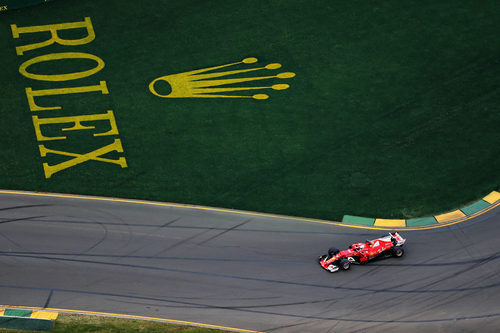 Sebastian Vettel desde arriba