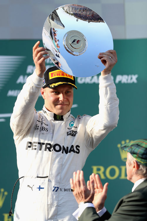 Bottas terminó en el podio en su primera carrera con los de Brackley