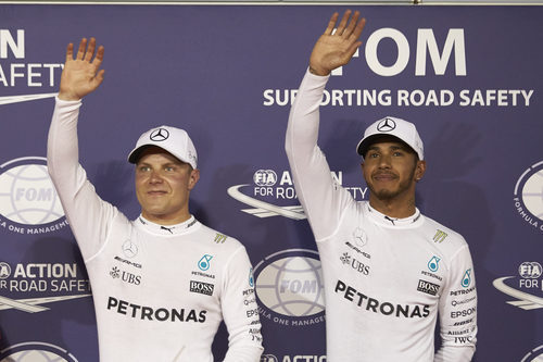 Primera fila de parrilla para Lewis Hamilton y Valtteri Bottas