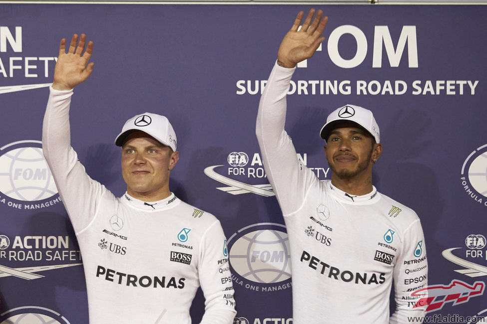 Primera fila de parrilla para Lewis Hamilton y Valtteri Bottas