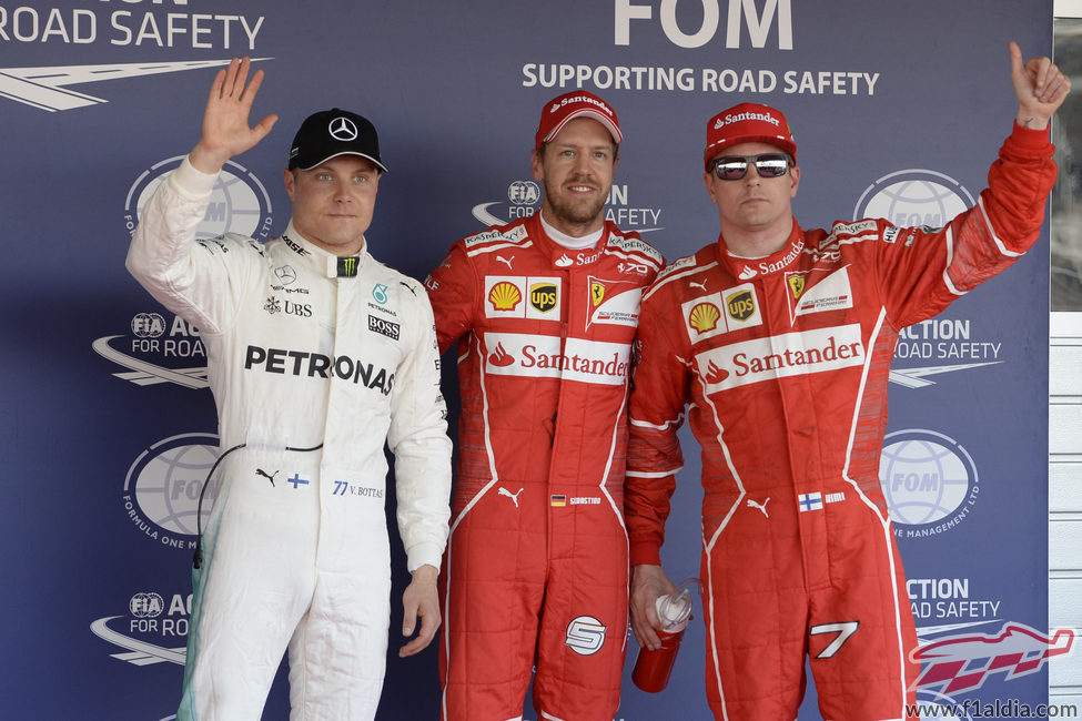 Vettel, Räikkönen y Bottas acaban la clasificación en Sochi