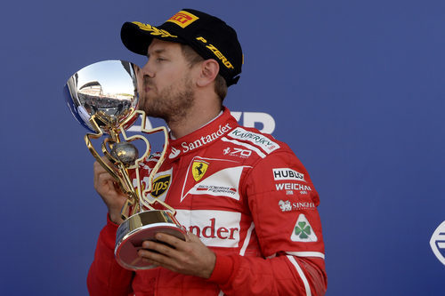 Vettel se vio superado por Bottas