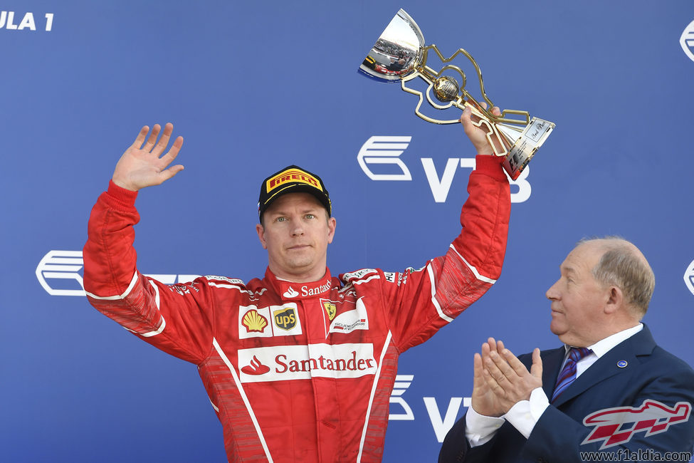 Kimi volvió a ser competitivo