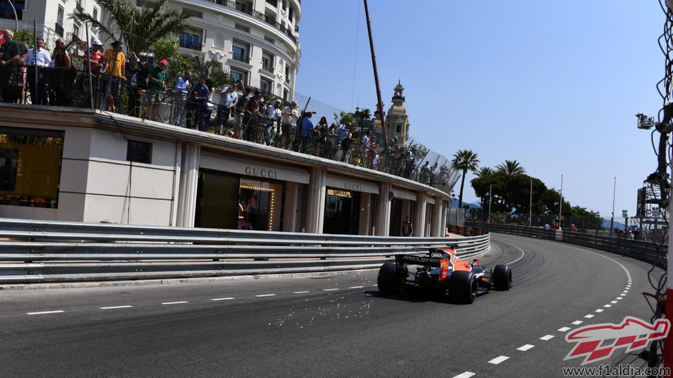 Jenson Button en las calles de Mónaco