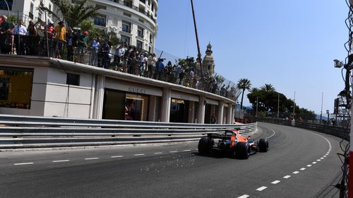 Jenson Button en las calles de Mónaco