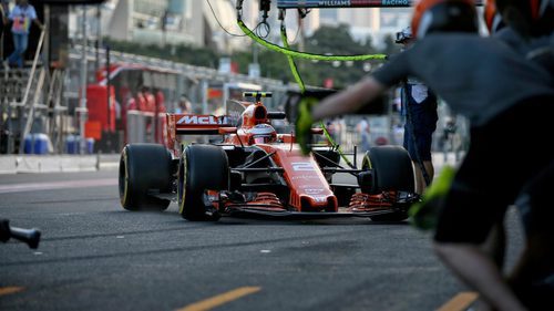 Stoffel Vandoorne regresando al garaje