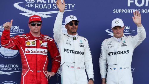 Hamilton, Bottas y Räikkönen, los más rápidos en Bakú