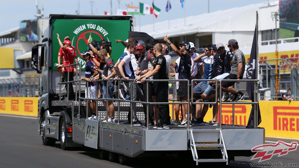 Drivers' Parade del GP de Hungría 2017