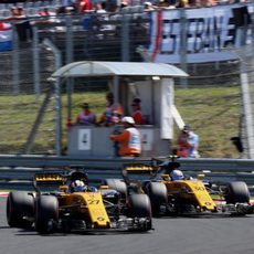 Palmer y Hülkenberg luchan en Hungría