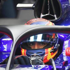 Carlos Sainz prueba el 'halo'