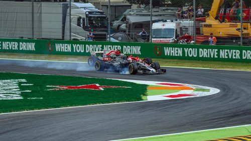 Magnussen y Vettel en Monza