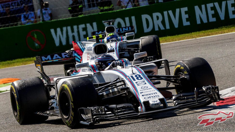 Massa y Stroll en Monza