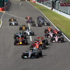 Salida del GP de Japón 2017