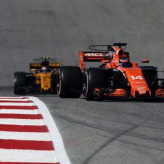 Fernando Alonso y Carlos Sainz en Austin