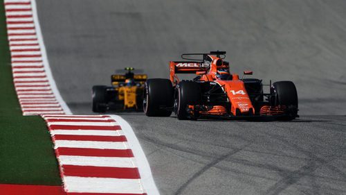 Fernando Alonso y Carlos Sainz en Austin