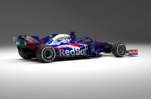 Vista trasera en perspectiva del STR14