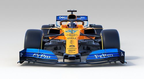 Vista frontal del nuevo MCL34