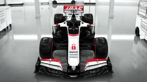 Frontal del monoplaza de Haas: VF-20