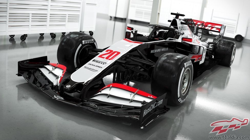 Lateral delantero del monoplaza de Haas: VF-20