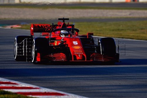 Sebastian Vettel, a punto para rodar