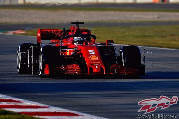 Sebastian Vettel, a punto para rodar