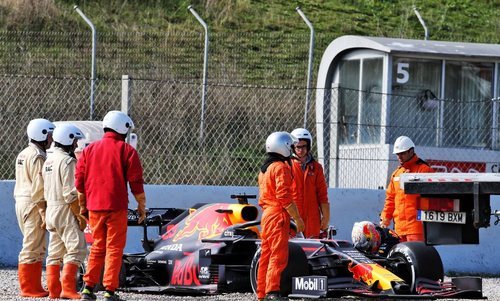 Verstappen también tuvo algún problema